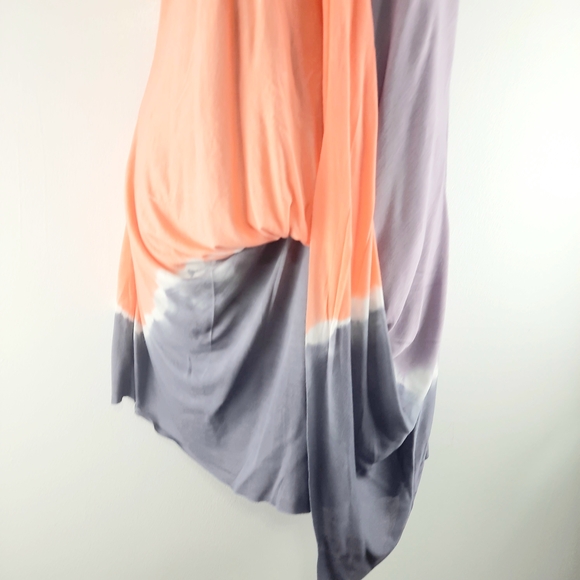`Medium Young Fabulous & Broke Orange and Gray Swim Coverup - Picture 2 of 9